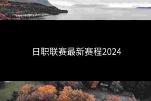 日职联赛最新赛程2024