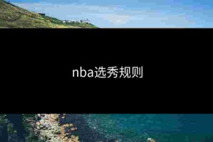 nba选秀规则