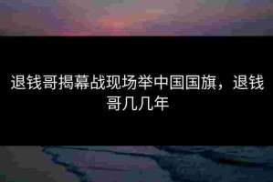 退钱哥揭幕战现场举中国国旗，退钱哥几几年