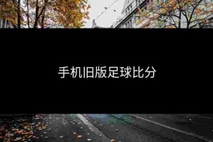 手机旧版足球比分