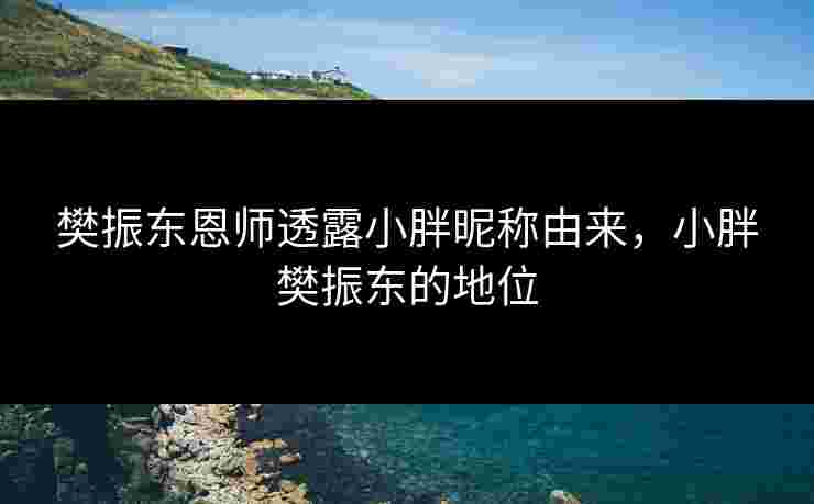 樊振东恩师透露小胖昵称由来,小胖樊振东的地位 樊振东恩师透露小胖昵称由来,小胖樊振东的地位