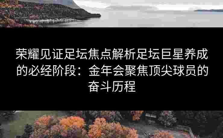 荣耀见证足坛焦点解析足坛巨星养成的必经阶段:金年会聚焦顶尖球员的奋斗历程 荣耀见证足坛焦点解析足坛巨星养成的必经阶段:金年会聚焦顶尖球员的奋斗历程